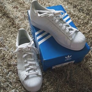 Adidas Originals Superstar  - All White Sneakers
